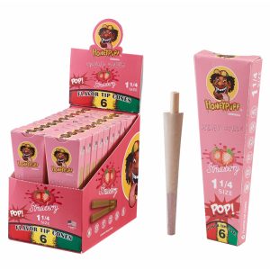 HoneyPuff Pre-Rolled Flavored Cones – Strawberry (P1174-07)