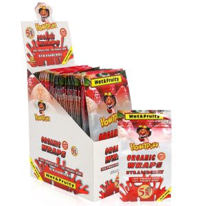 HoneyPuff - Organic Flavored Hemp Wrap-Strawberry (P8109 （P8002))