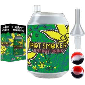CAN-A-PIPE 2in1 Glass Bubbler & Nectar Collector | Pot Smoker (SCNC-020)