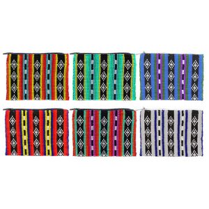 Beaded Diamond Striped Pattern Seed Bead Coin Purse Pouch - (SB-CP-DS)