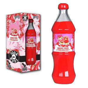 Soda Buds Bottle Glass Hand Pipe | Smoke Park Strawberry