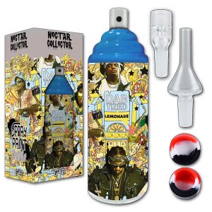 Spray Can Glass 2in1 Bubbler & Nectar Collector | Lyrics (SCN-012)