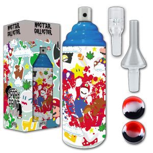 Spray Can Glass 2in1 Bubbler & Nectar Collector | Super Broz (SCN-6)