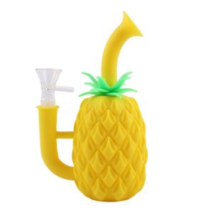 4" Silicone Pineapple Bong - (SMKE-058-B)