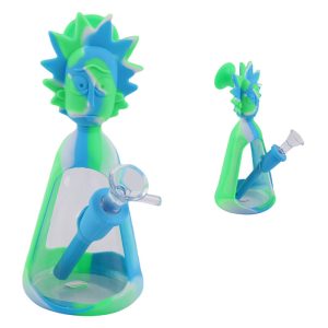 7" Silicone Alien Cap Bong - (SMKE-068-C)