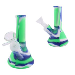 5" Silicone Simple Style Bong - (SMKE-070-B)