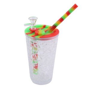 6" Silicone Ice Cold Cup Bong - (SMKE-071-D)