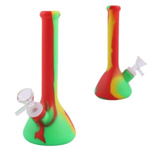 7.5" Silicone Long Neck Bong - (SMKE-076-B)