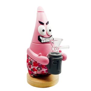 6" Silicone Patrick Star Bong - (SMKE-091 Pink)