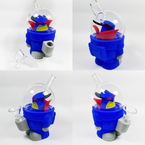 5" Silicone Zach King Bong - Blue (SMKE-094)