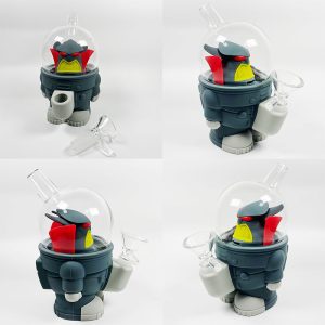 5" Silicone Zach King Bong - Grey (SMKE-094)