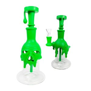 8" Silicone Woodpecker Bong (SMKE-098-Green)