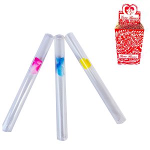 Glass Rose Tube - Transparent (SMKE-111)