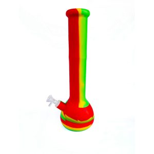 5" Silicone Long Neck Bright Color Bong (SMKE-118-Colour 7)