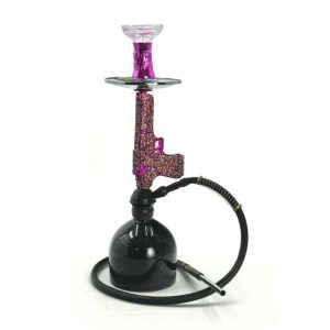 22" Gun, Hookah  - Gold (SMSU-H006-E)
