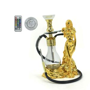 17" Lady Hookah with LED - A Gold (SMSU-H008)