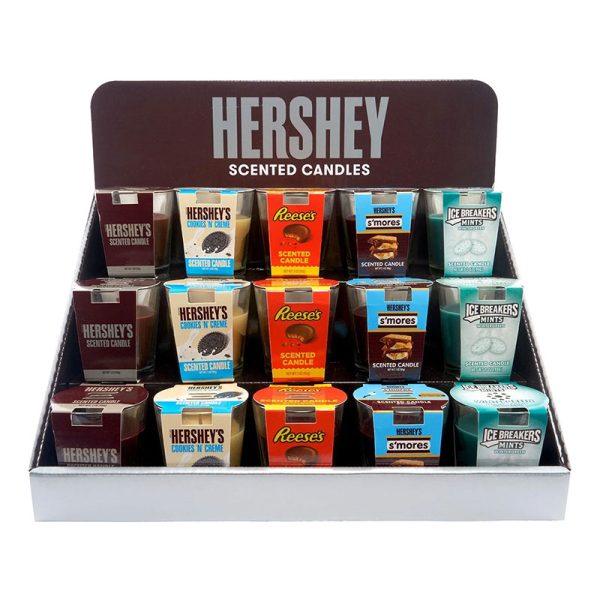 Hershey's Candle Display - Assorted Candy - 3oz - 15ct