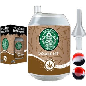 CAN-A-PIPE 2in1 Glass Bubbler & Nectar Collector | Star Buds (SCNC-018)