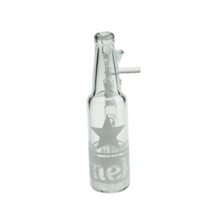 6" Beer Bottle Design Glass Bong (WP4511S-Sticker 3)