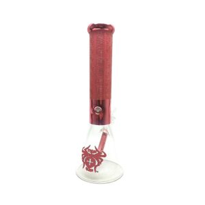 13" 7MM Xtreme Glass Bong Clear & Colors - Pink (XTR-207)