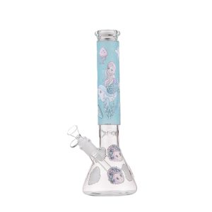 14″ 4MM Glass Beaker Bong (AK19-308A)