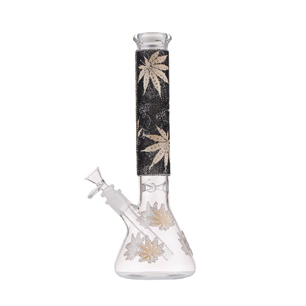 14″ 4MM Glass Beaker Bong (AK19-308B)