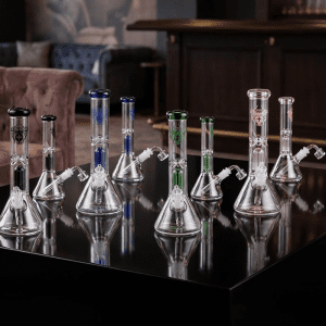 10" Xtreme Glass Dab Rig With Ash Catcher - Assorted (AK04)