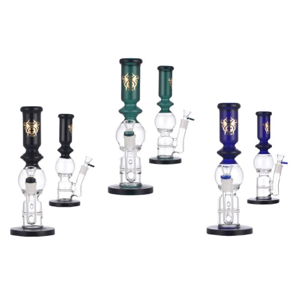12" Xtreme Glass Bong Comes With Percolator - Assorted (B5)