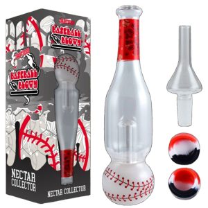 Baseball Blown Glass Pipe - Assorted (BAS-002)