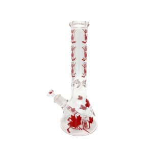 14" 7MM Canada Design Exclusive License Glass Bong (C1559-K14)