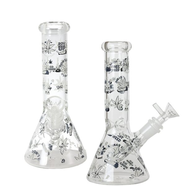 8"Glow In The Dark Glass bong - Assorted (CDGlOW-001-15) - Image 24