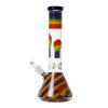 14″ 5MM Glass Beaker Bong - Dark Blue - (LGBTQ-002) - Image 3