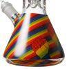 14″ 5MM Glass Beaker Bong - Dark Blue - (LGBTQ-002) - Image 7