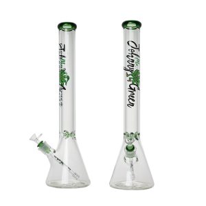 Johnny Green 20" 9mm Beaker With Elephant Joint With Grid Percolator Slide - Green (MJG-004)