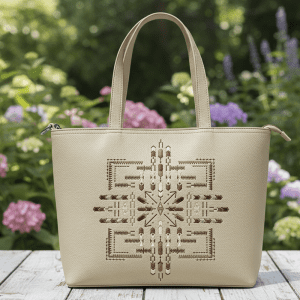 Impression Embroidered Handbag - (NTV830)
