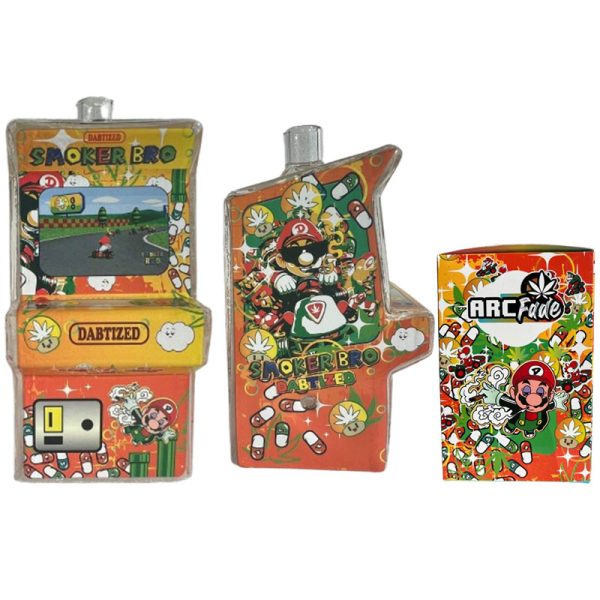 Arcade Glass Water Pipe With LED |  Smoker Broz (RWP-001)