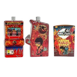 Arcade Glass Water Pipe With LED | Smoker Kombat (RWP-005)