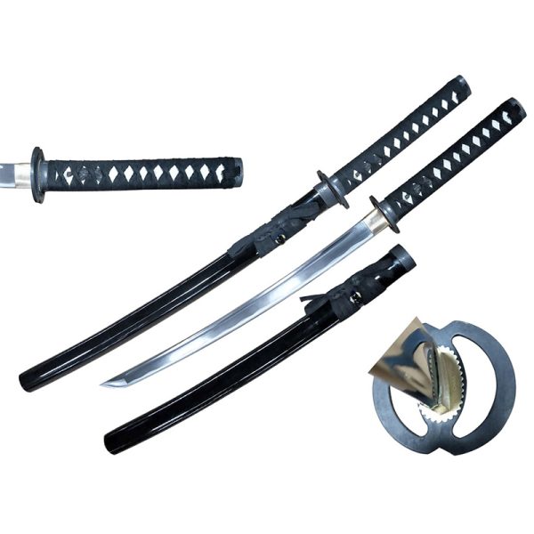 30 1/4" Carbon Steel Hand Forge Samurai Wakizashi Sword - (T64676-3)