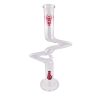 18" Zig Zag Xtreme Glass Bong - Clear (XTRZ023) - Image 2