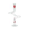 18" Zig Zag Xtreme Glass Bong - Clear (XTRZ023) - Image 3