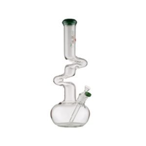 16"Glass Bong - Green A (Z-002)