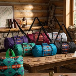 Collapsible Printed Duffle Bag - Medium (0536)