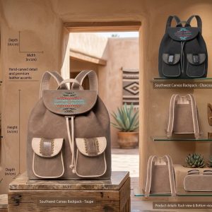 Faux Suede BackPack (2689)