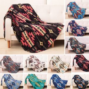 Micro plush (Polar Fleece) Throw Blanket - 16112 Design - Assorted (0137)