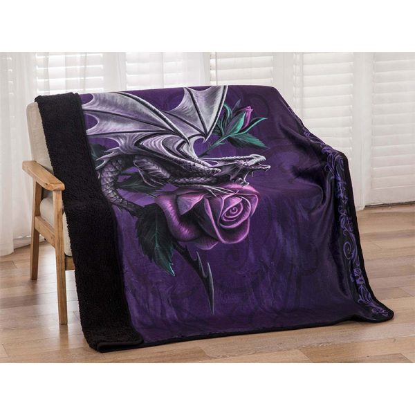 Dragon Beauty #7112  Signature Sherpa Lined Throw Blanket - (1703-7112)
