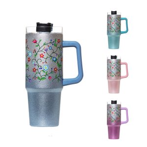 Anishinaabe 30 oz Travel Mug w/handle (4426-ANISHINAABE)