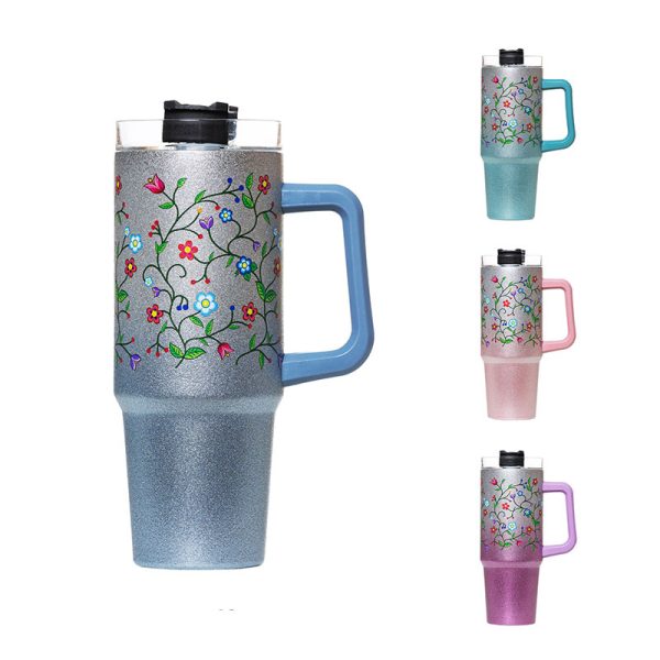 Anishinaabe 30 oz Travel Mug w/handle (4426-ANISHINAABE)