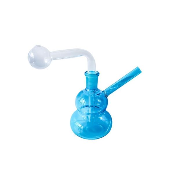 Mini Gourd Shape Oil Burner Bubbler  (AK-I4 Blue)