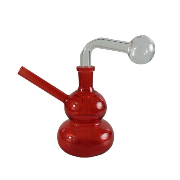 Mini Gourd Shape Oil Burner Bubbler  (AK-I4 Red)