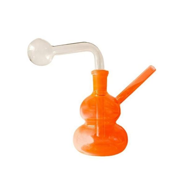 Mini Gourd Shape Oil Burner Bubbler  (AK-I4 Orange)